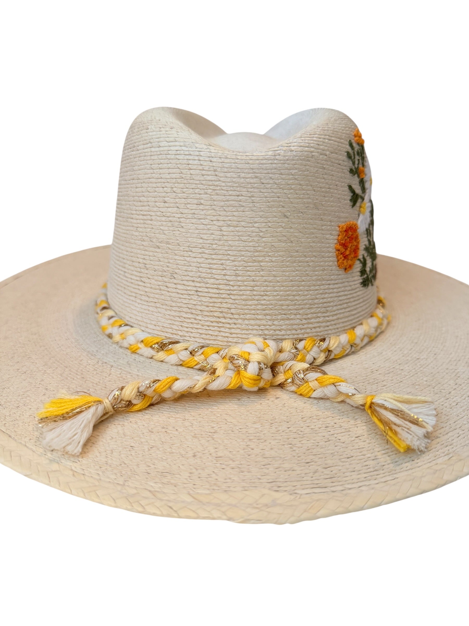 Marigold Wine Girl Artisan Sun Hat