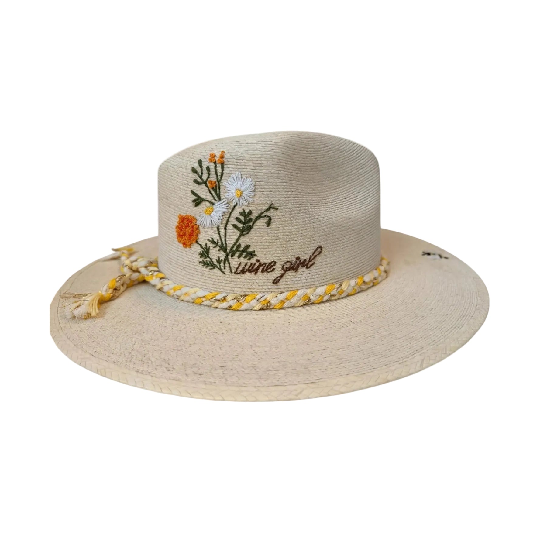 Marigold Wine Girl Artisan Sun Hat