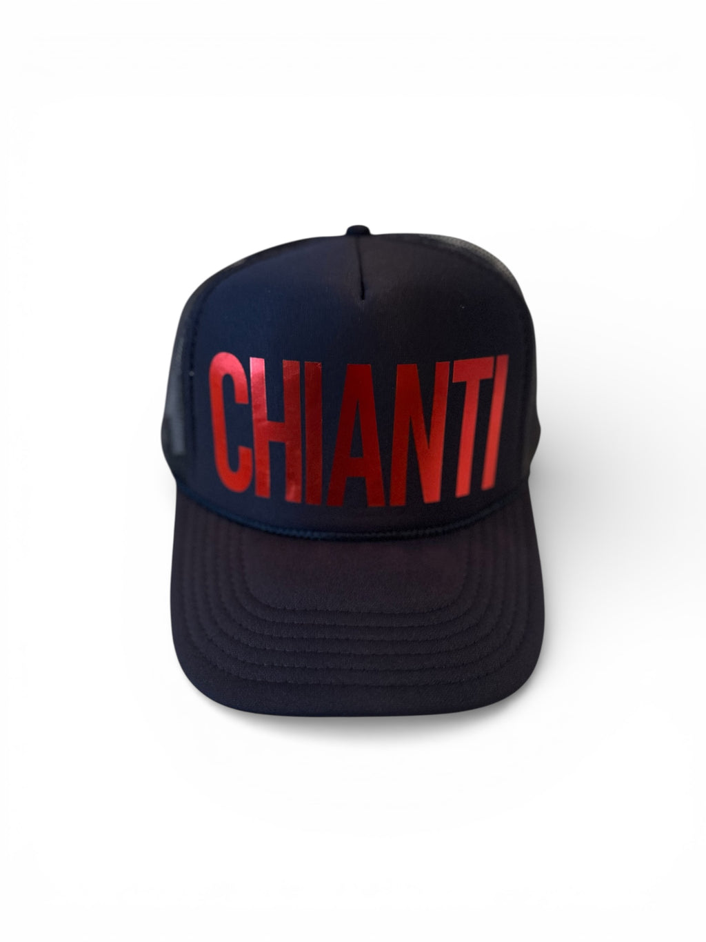 Chianti Hat, Metallic Red/Navy