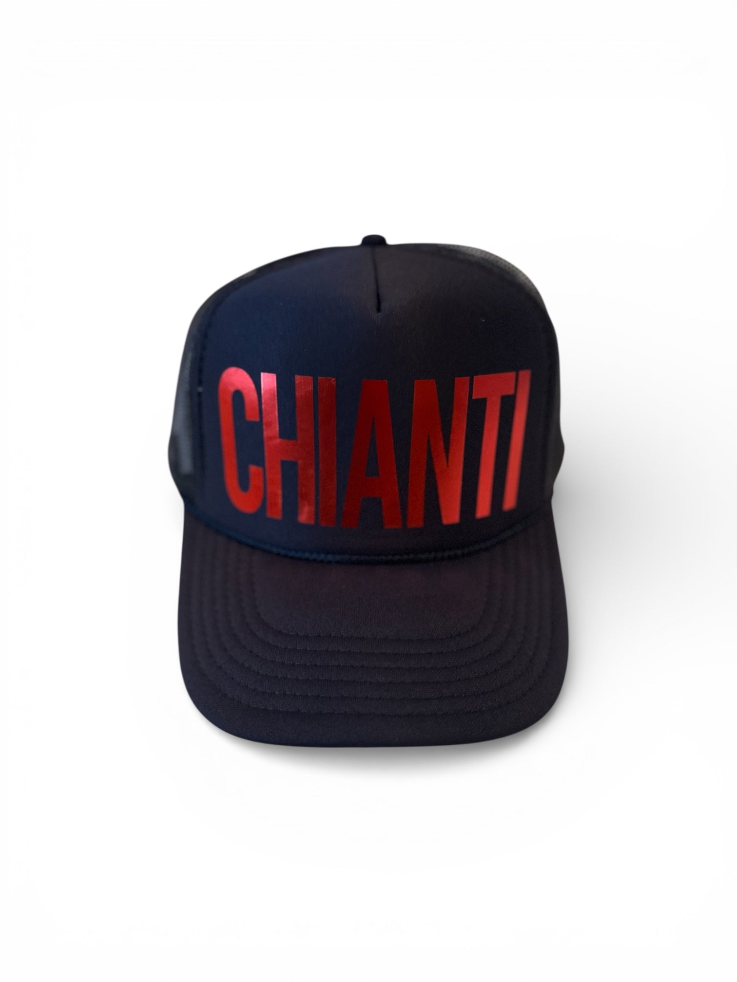 Chianti Hat, Metallic Red/Navy