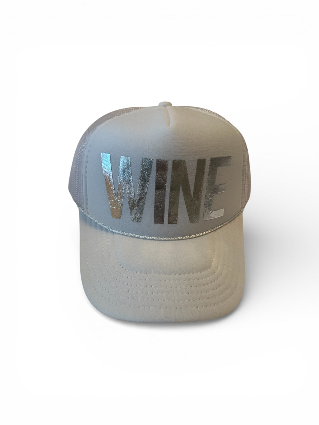 Wine Hat, White/Silver