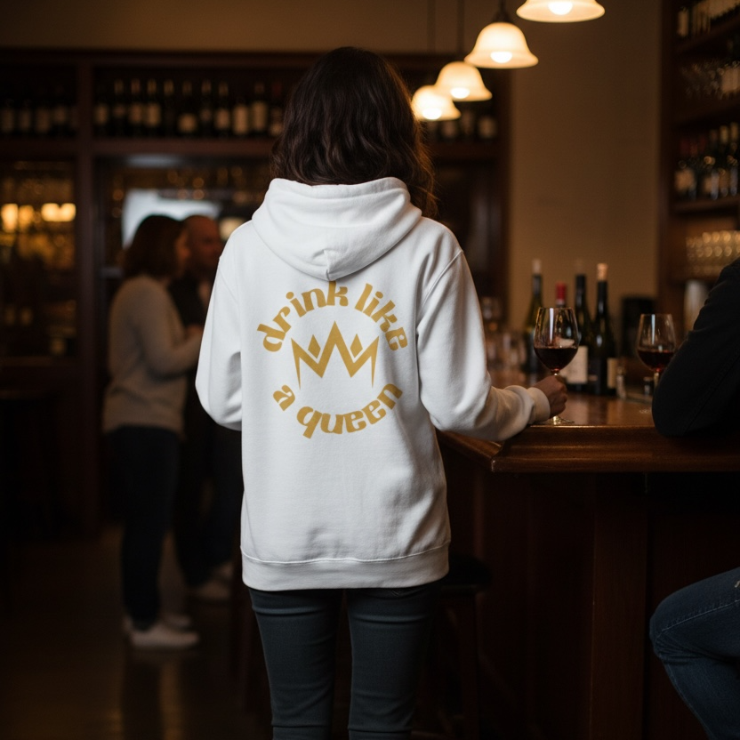 Drink Like A Queen Hoodie