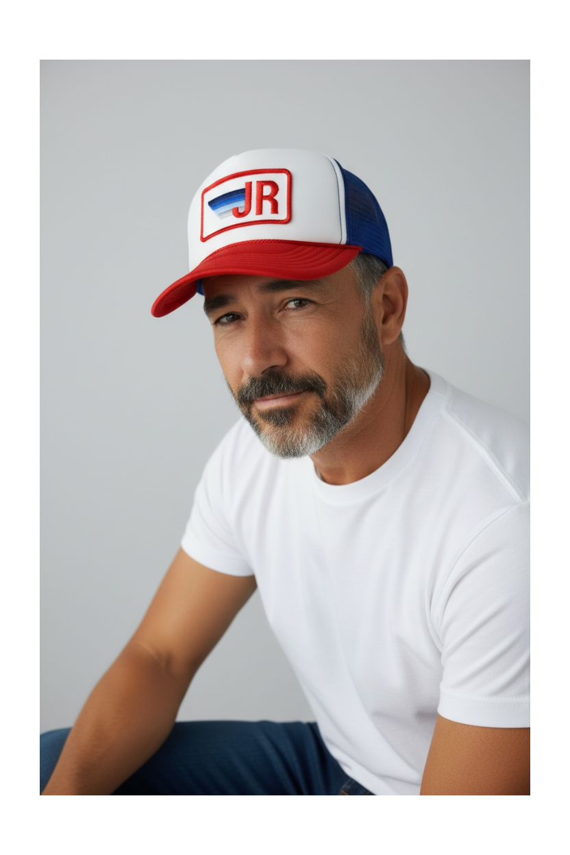 Red, Wine & Blue Trucker Patch Hat