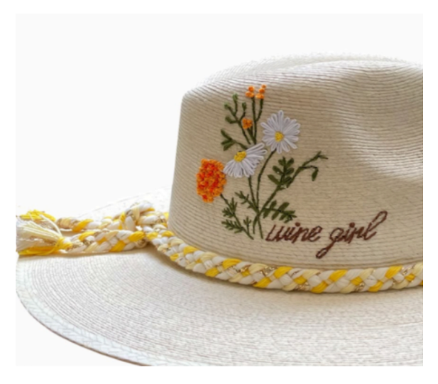 Wine Girl Artisan Sun Hat